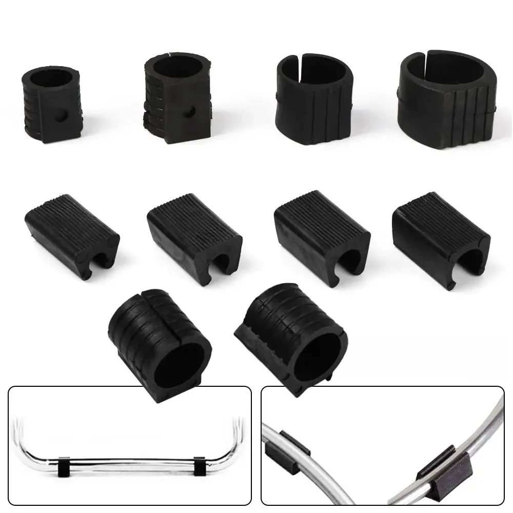 Coussinet de pied de chaise Durable en forme de U, 10 pièces, capuchons de Tube antidérapants utiles, amortisseur d'inclinaison avant, tabouret, collier de serrage, glisse, protection de sol