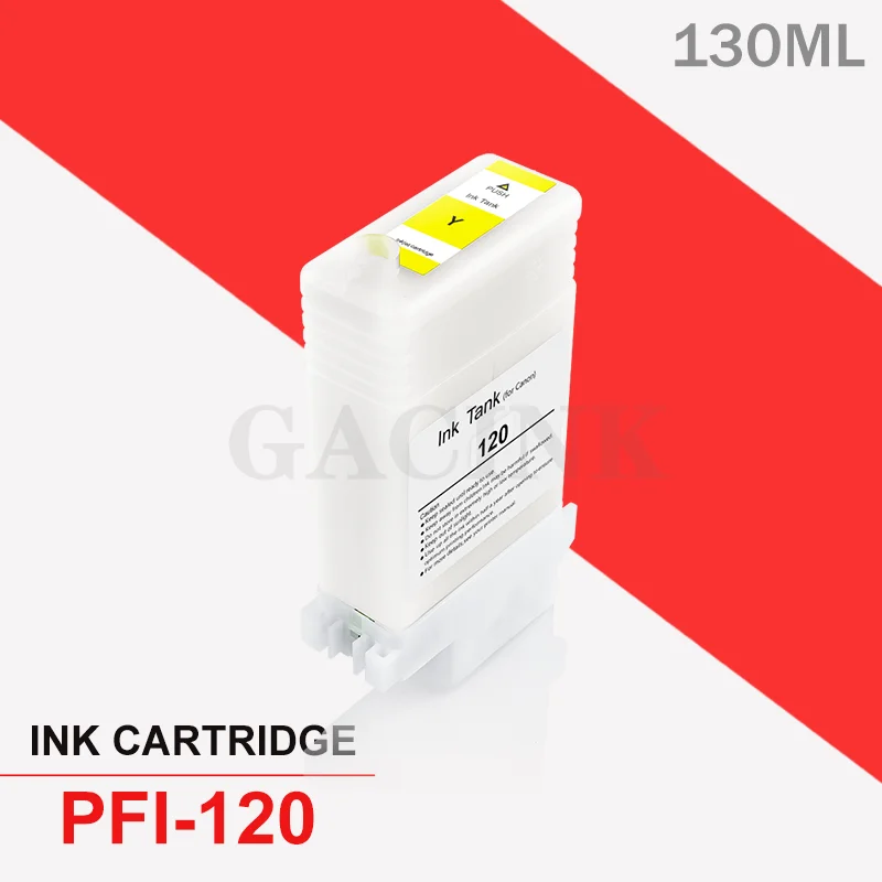 PFI120 PFI 120 PFI-120 Refillable Ink Cartridge for Canon TM200 TM205 TM300 TM305 200 205 300 305 Printer Without Chip