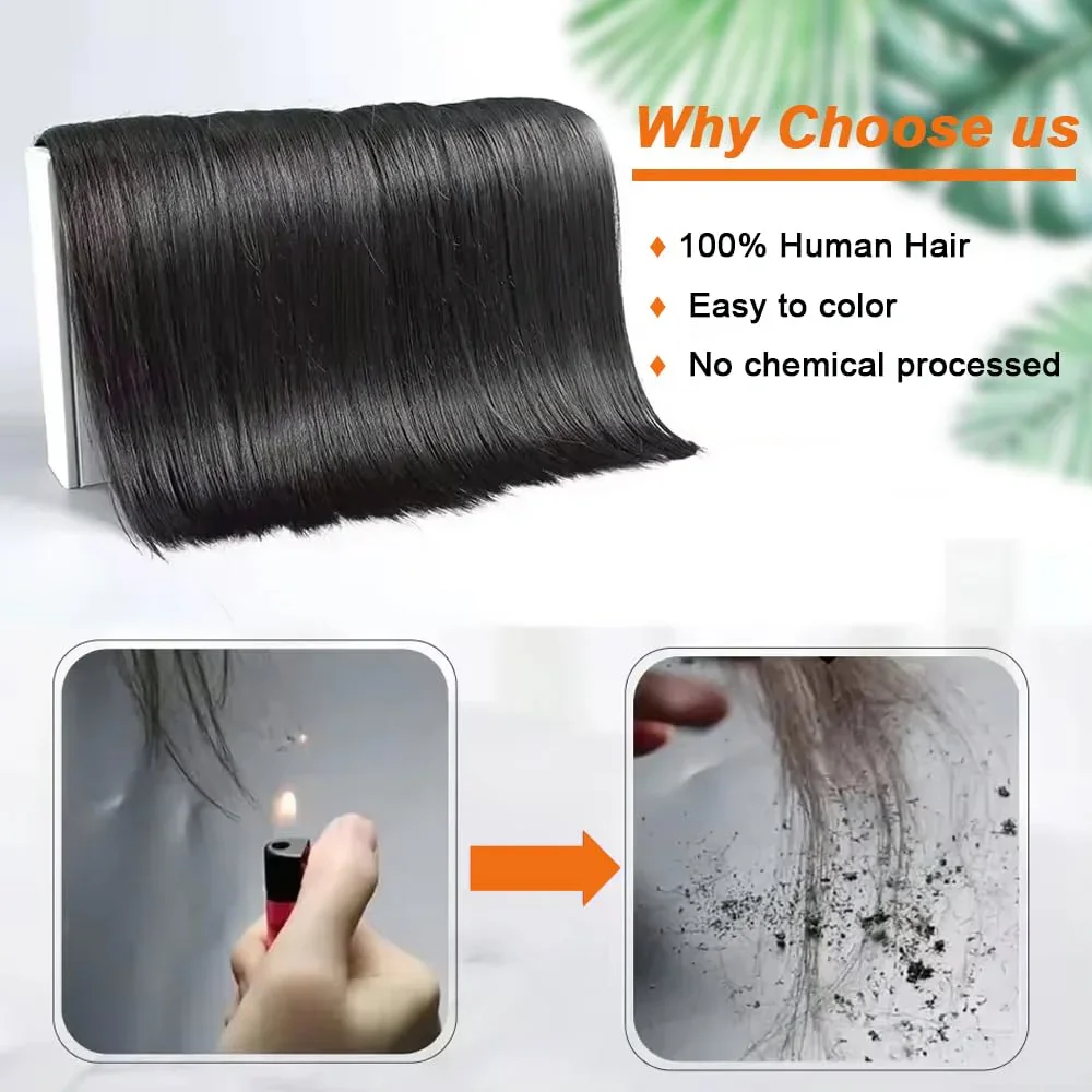 ストレートバンドル人毛100%バージンレミーヘアストレート人毛1～3束 # 1B ナチュラルブラック バンドル ウィーブ ヘアエクステンション