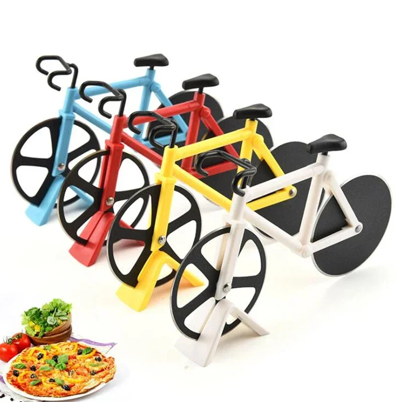 AliExpress VanKood Pizza Cutter Stainless Steel Bicycle Shape Wheel Bike Roller Pizza Chopper Slicer Pizza Cutting