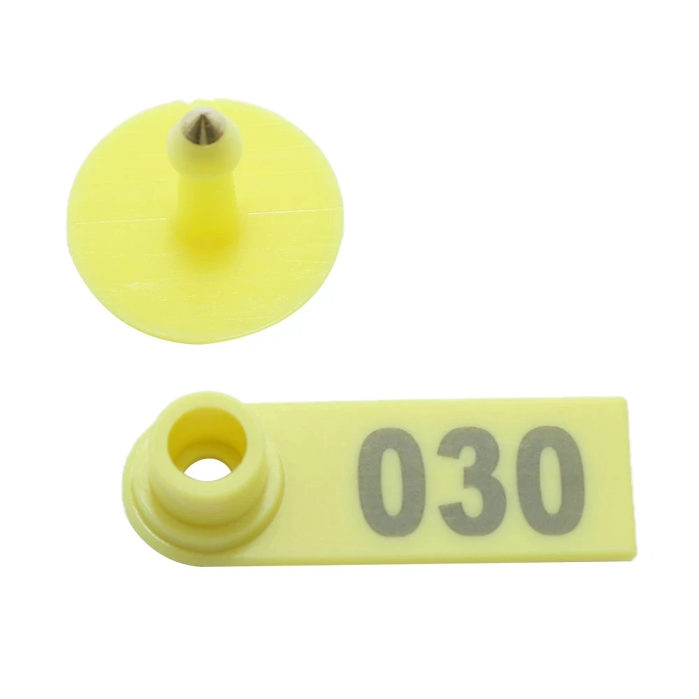 100Pcs Livestock Sheep Ear Tag Goat Tag Marker Earrings Numbering of Livestock Earring Cards Farm Animal Identification Card