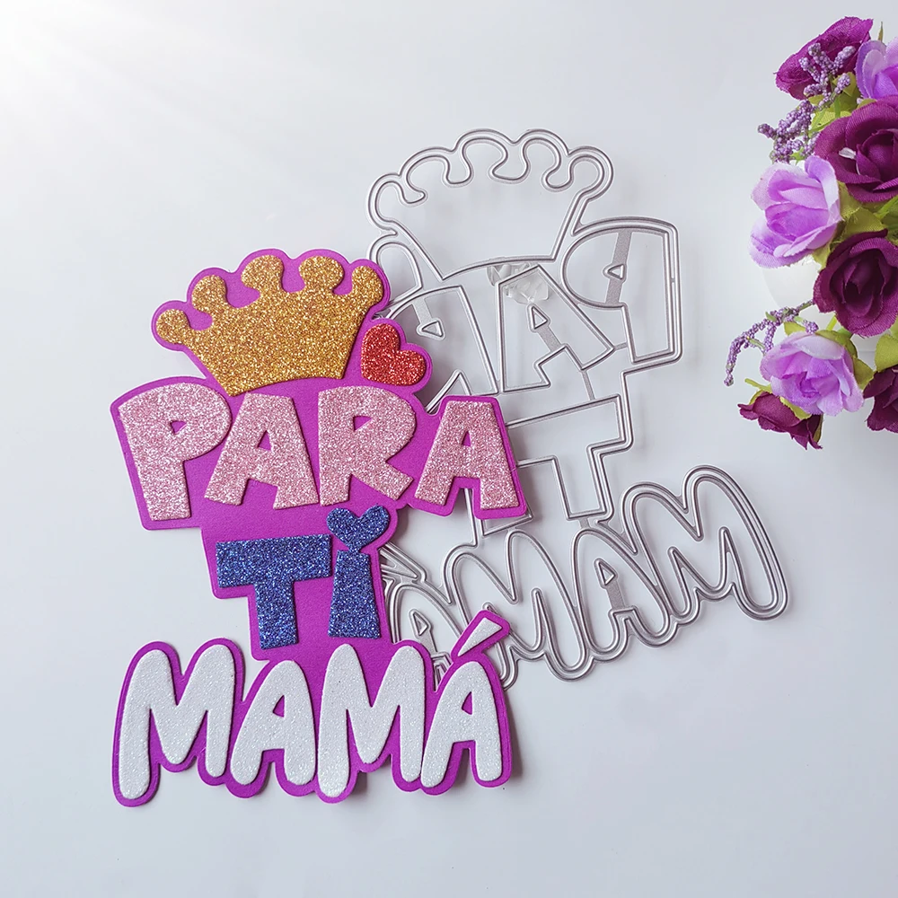 

beautiful spanish for mom die-cutting dies scrapbook decoration embossed photo album decoration card making DIY crafts