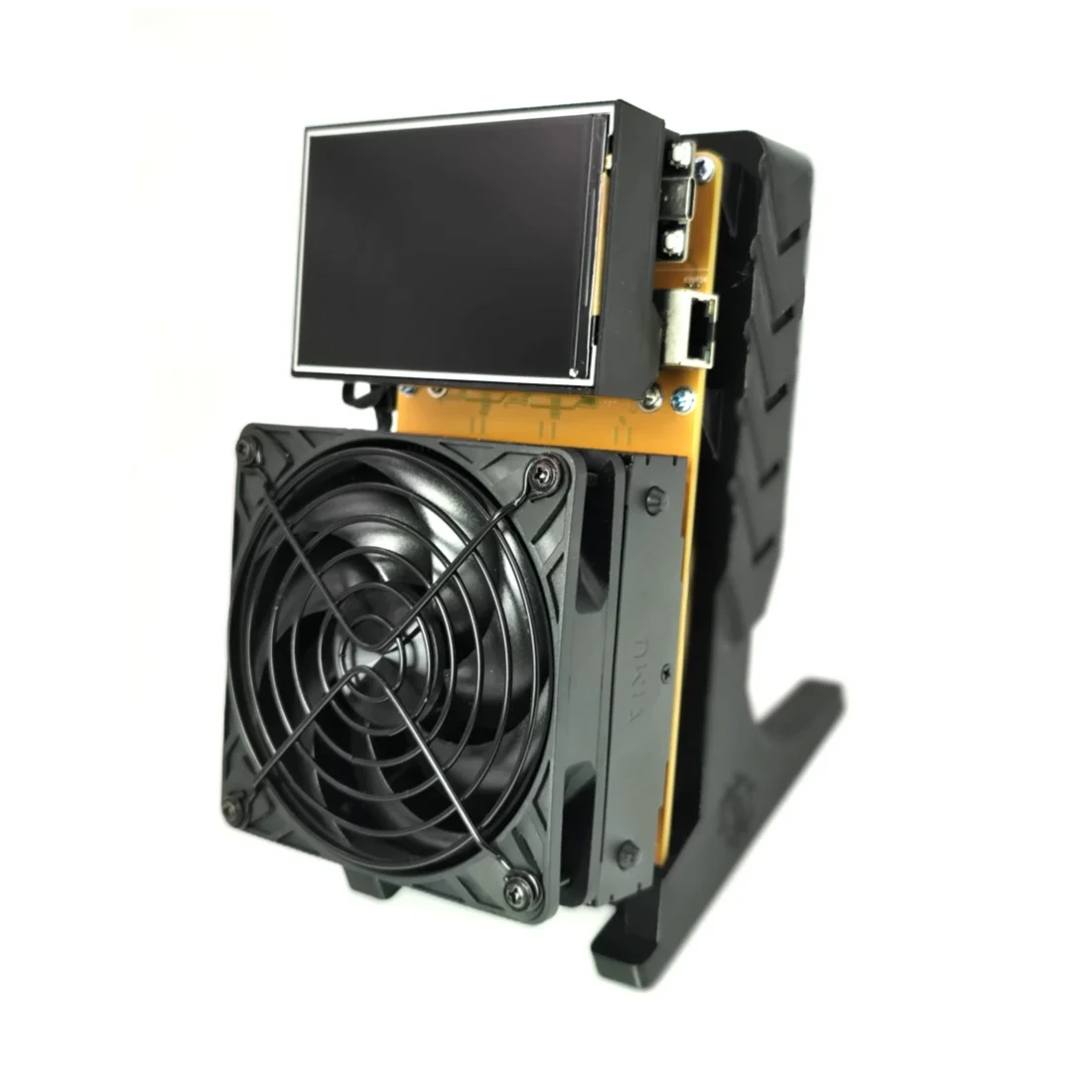 BV002 10TH/s Bitcoin Solo Mining Machine, 2×BM1373 ASIC, 15J/TH, 3-Inch Large Display, 30dB Quiet Design, Home & Hobby Miner
