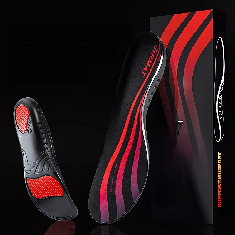 1 paire de semelles orthopédiques de soutien de la voûte plantaire, 220 + lbs, Support robuste, distributions de pression, semelle intérieure de course athlétique pour bottes de travail
