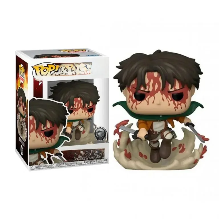 Funko POP Attack On Titan Battle Levi Action Figure Model Toys, Collection de jouets, Cadeaux de Noël pour enfants, 1169 #