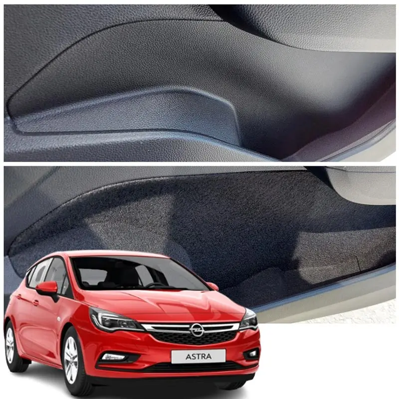 

COMFORT TRIM SET FOR OPEL ASTRA K -- FABRIC COATING FOR STORAGE AREAS -- ISOLATION FABRIC