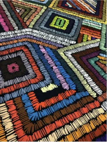 

Colorful Geometric Pattern Upholstery Fabric Suitable for Multi-Purpose Use