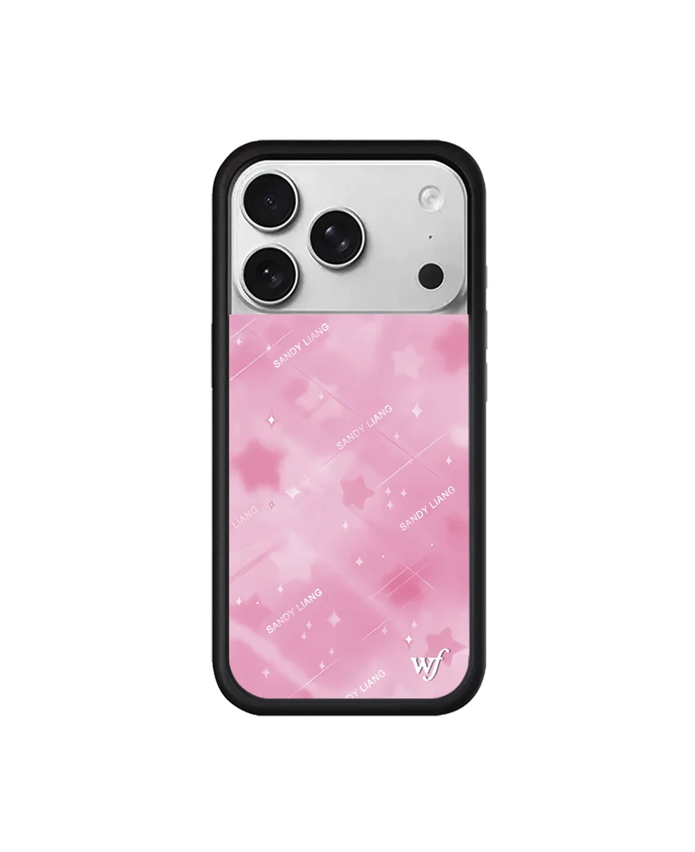 Wildflower INS الفراولة XCX جوز الهند جراب هاتف ل 17 16 15 14 13 12 برو ماكس زائد 16 15 برو ثلاثية الأبعاد WF الحب منقوشة الأحمر الخوخ غطاء #6