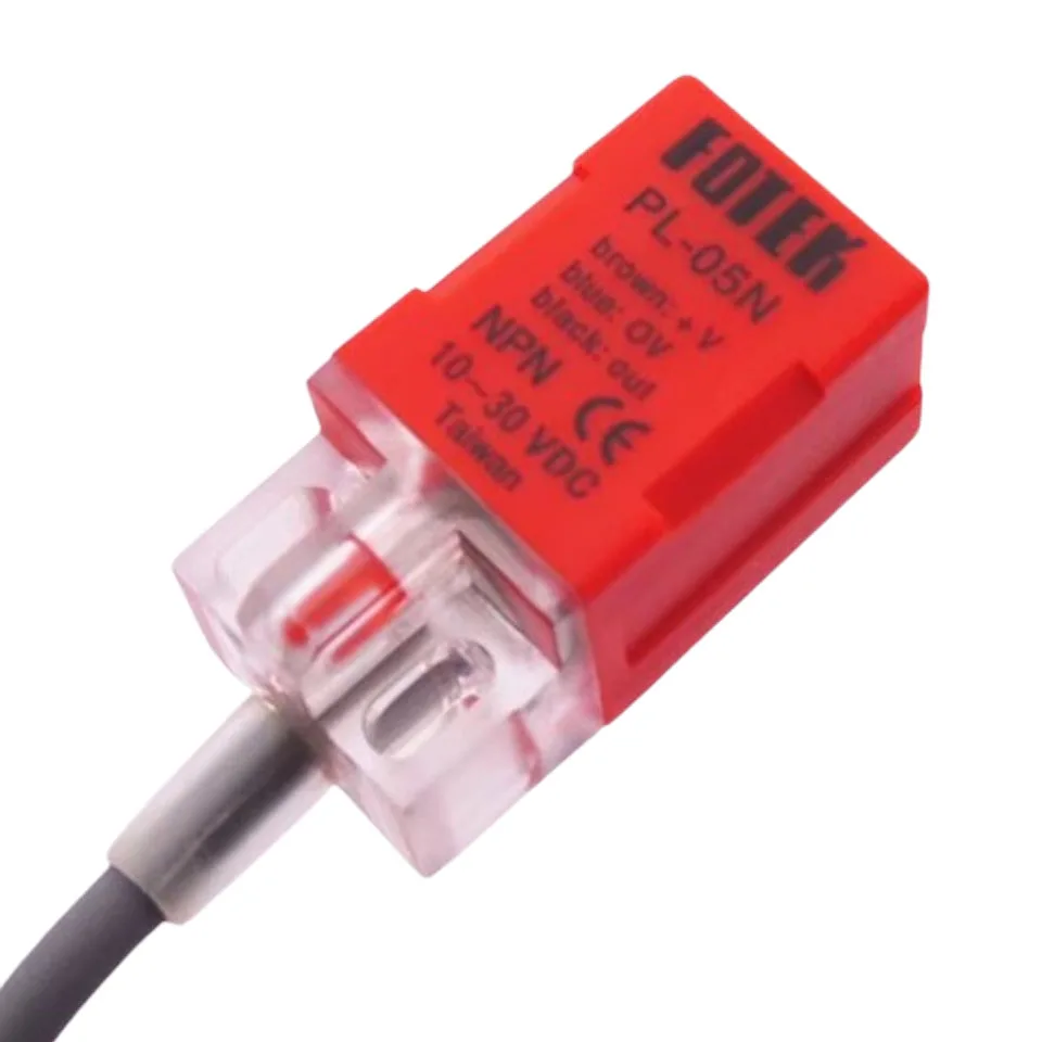 

Square Proximity Switch Sensor Pl-05n Pl-05p Metal Induction Switch Npn Three-wire Normally Open 12-24v