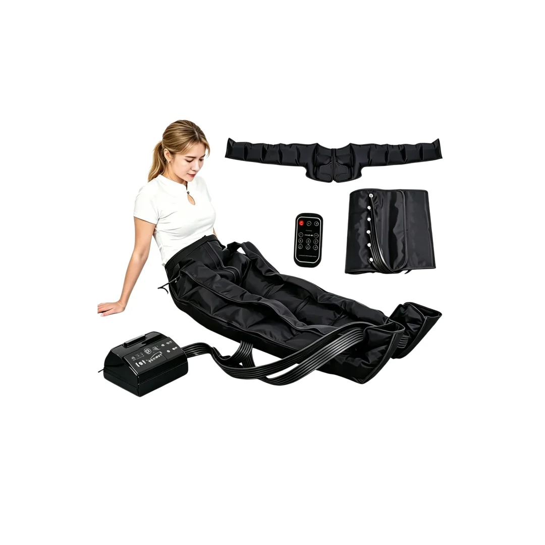 Système de thérapie par pression des jambes, machine de drainage lymphatique pneumatique pour tout le corps, masseur de pieds à compression d'air, 6 chambres