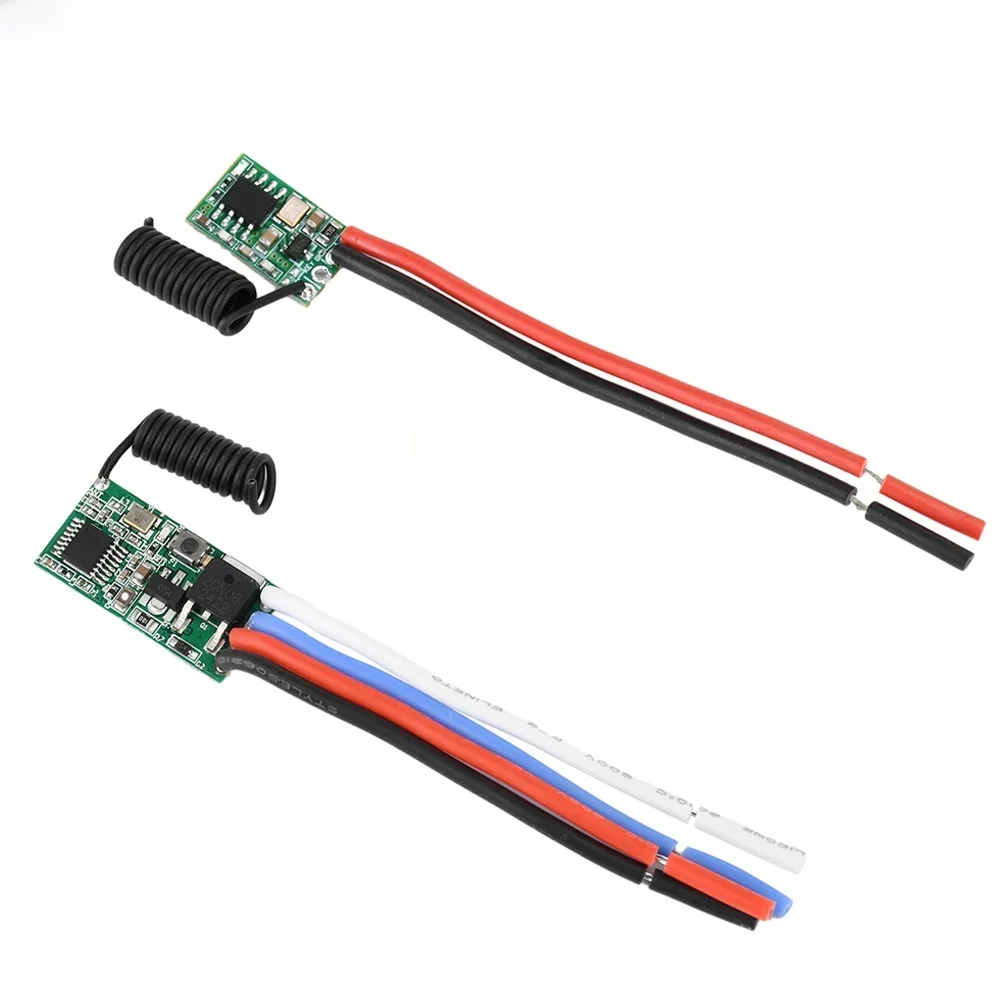 Commutateur de télécommande sans fil Micro récepteur, émetteur récepteur universel RF Tech, 433 successifs, Z, DC, 3V-24V, 3.6V, 5V, 9V, 12V, 24V