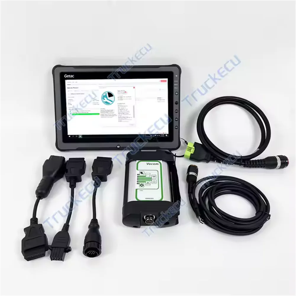 F110 tablet with VOCOM V88890300 V2.8.241 PTT Tech Tool  for RENAULT/MACK/UD Truck Excavator diagnostic scanner tool