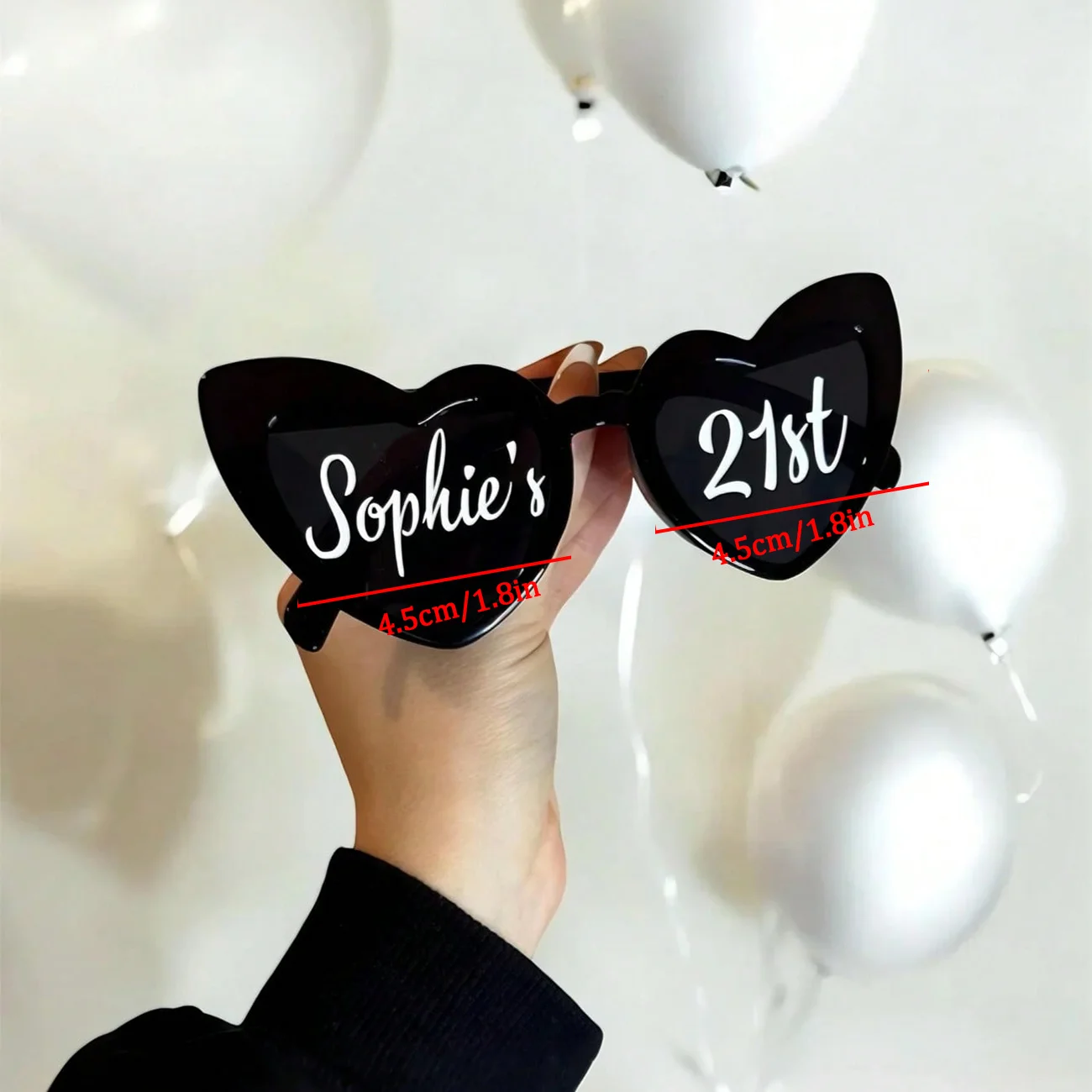Personalized Sunglasses Stickers, Custom Name and Number Decals for Glasses, Birthday Party Eyewear Decoration, Custom Party Fav