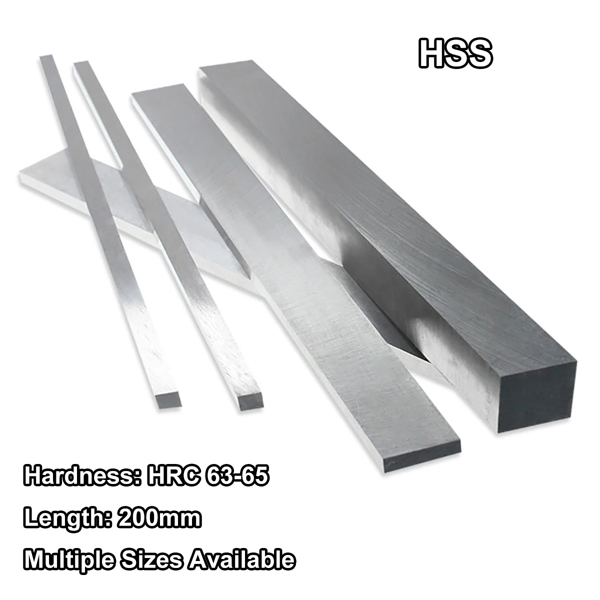 

1Pcs 200mm Long HRC 63-65 CNC Lathe HSS Bit 3/4/5/6/8/10/12/15/16/18mm CNC Turning Milling Tools HSS Steel Flat Square Bar