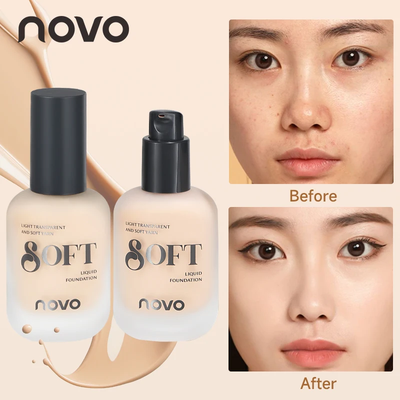 Base líquida iluminadora, base y corrector dos en uno, tono de piel perfecto, corrección de ojos, cubre los vasos sanguíneos rojos