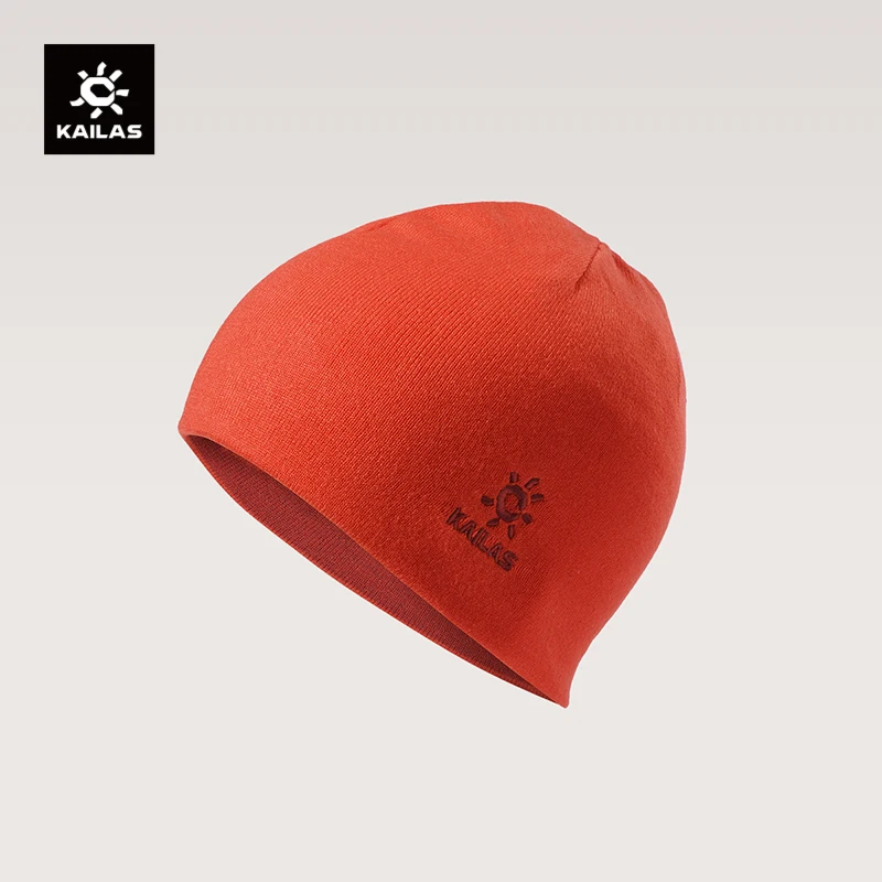 KAILAS Unisex New Reversible Knit Hat Fall Winter Moisture Wicking Warm Mountaineering Camping Hiking Cap KF2537505