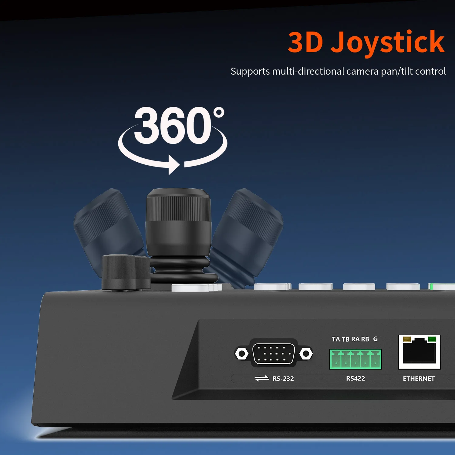 SZXLCOM PTZ Camera Controllor 3D Joystick 3.49 inchs display Decode camera Control Keyboard without NDI conference controller