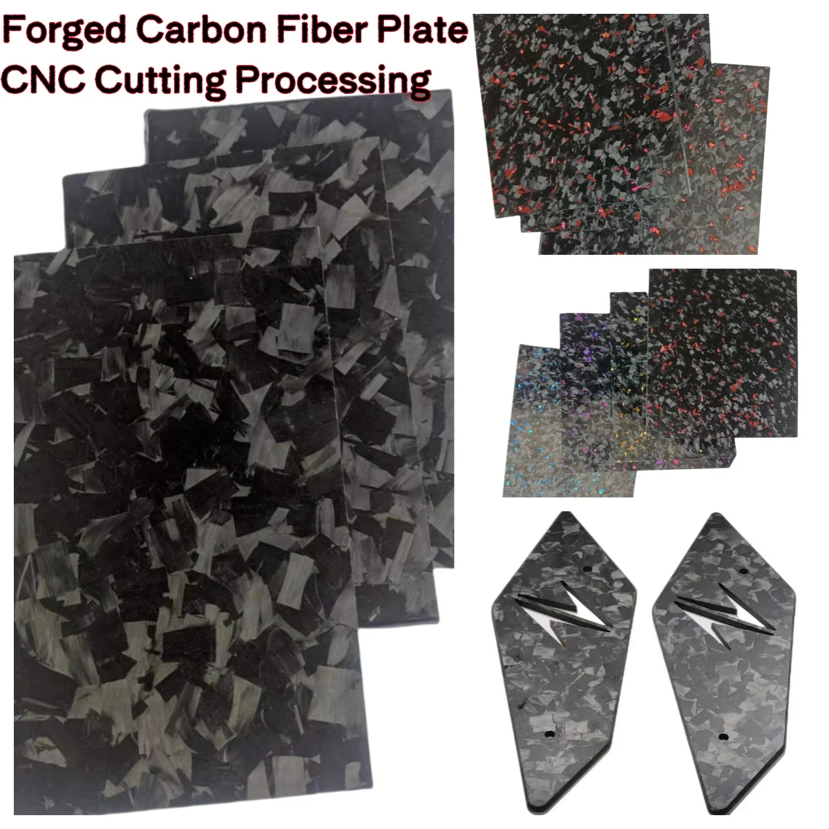 

Carbon Fiber Panel Plate Sheet CNC Cutting Processing for FPV Frame Drone Arm Parts Robot Accessary Custom Service