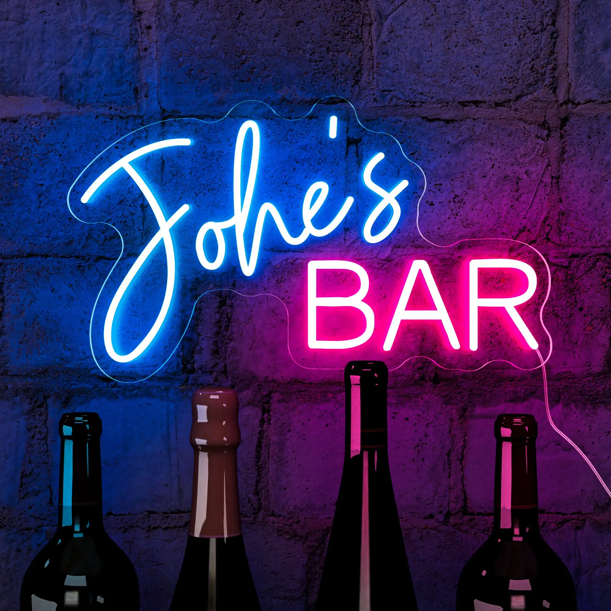 

Personalized Home Bar Neon Sign Custom Name Bar Gift Neon Signage for Dad Father's Day Gift Neon Man Cave Bar Signs