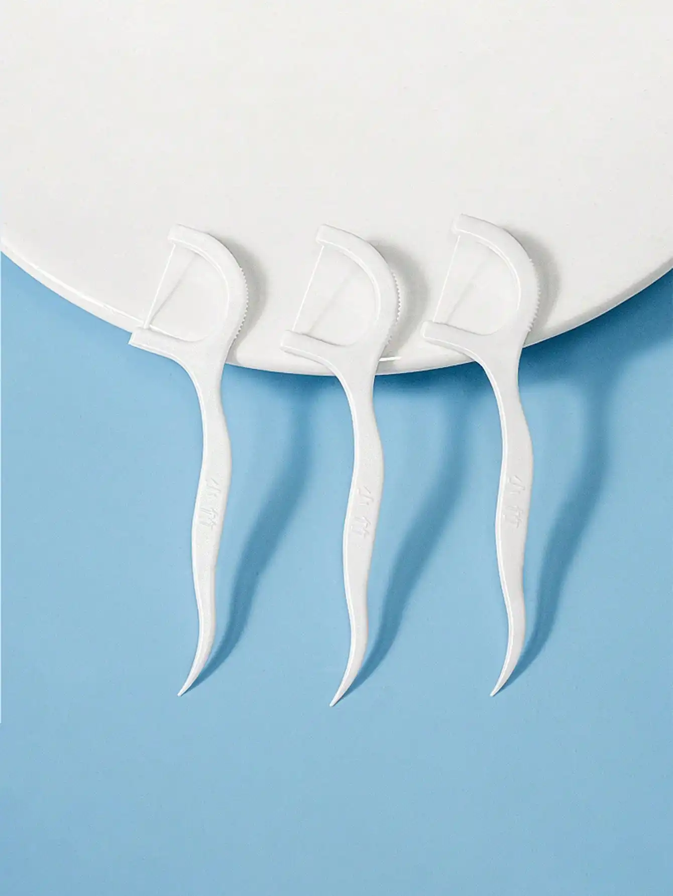 50-Pack Dental Sticks & Floss Picks - Tooth Flossers, Bonus 1 Toothpick Storage Container Gift