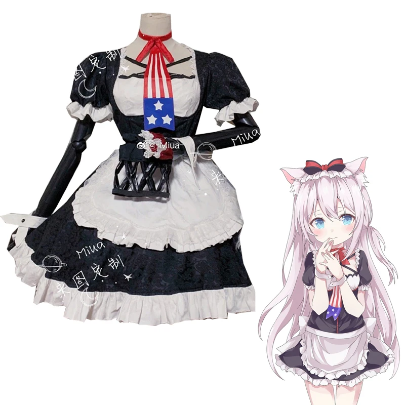 Custom Made Azur Lane Hammann Cosplay Costume Sexy Maid Dress Apron Uniform Women Anime Outfits Halloween Suits Tailor Clothes