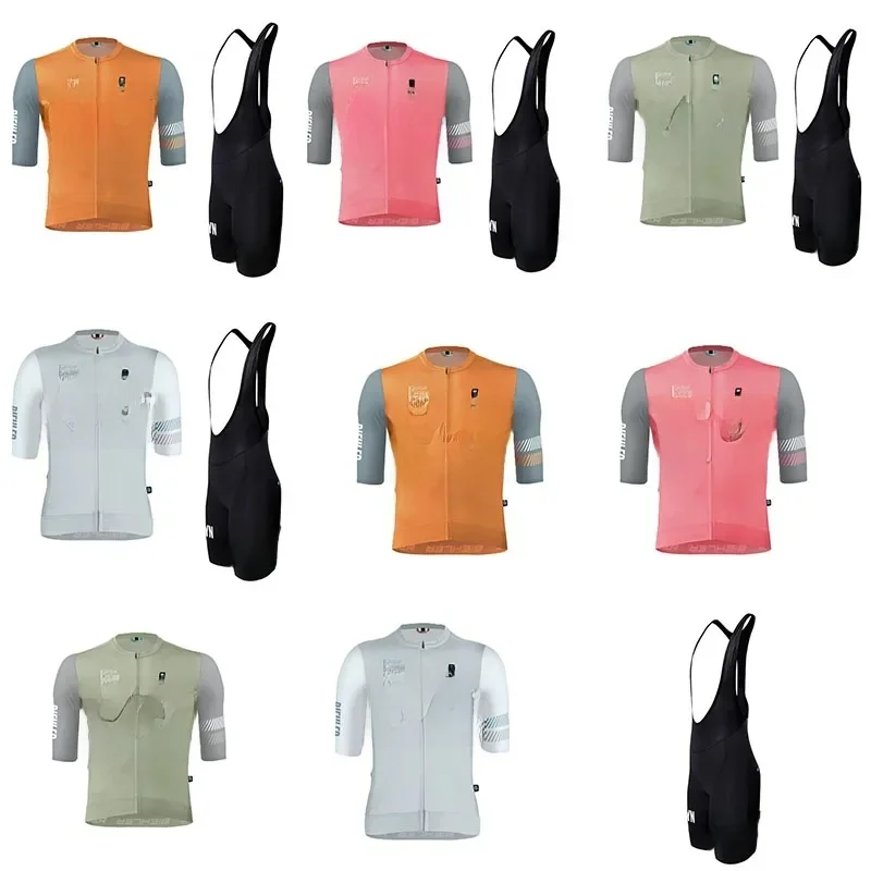 AliExpress NONE SYN Cycling jersey men's summer cycling set road cycling bib quick drying suit breathable shirt bycicle ciclismo ropa hombre