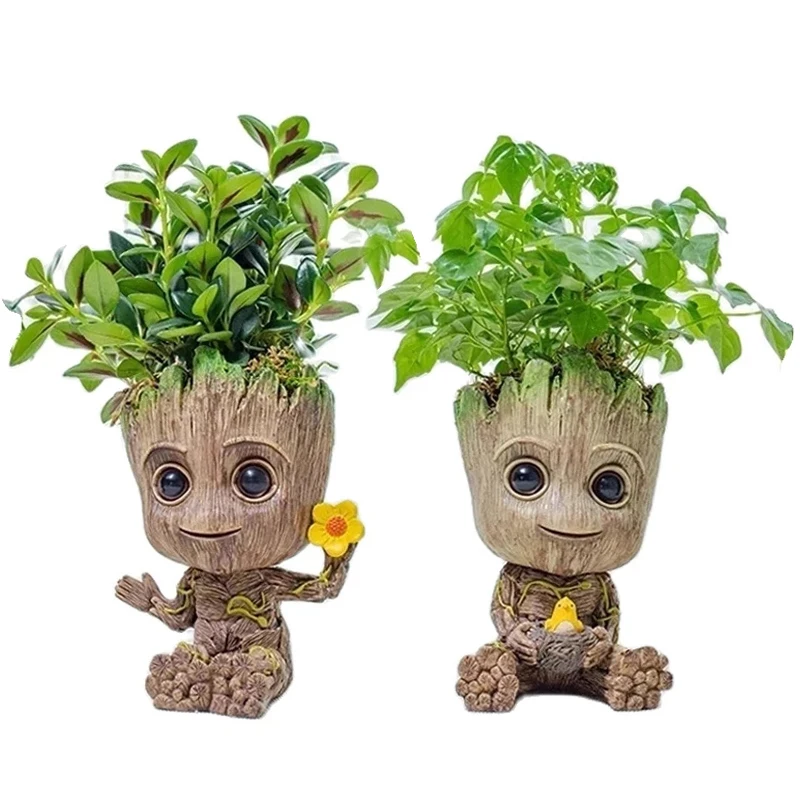 Home Decoration Crafts Miniature Model Office Desktop Display Cartoon Groot Figurines Handicrafts Decor Tree Man Ornament 5CM