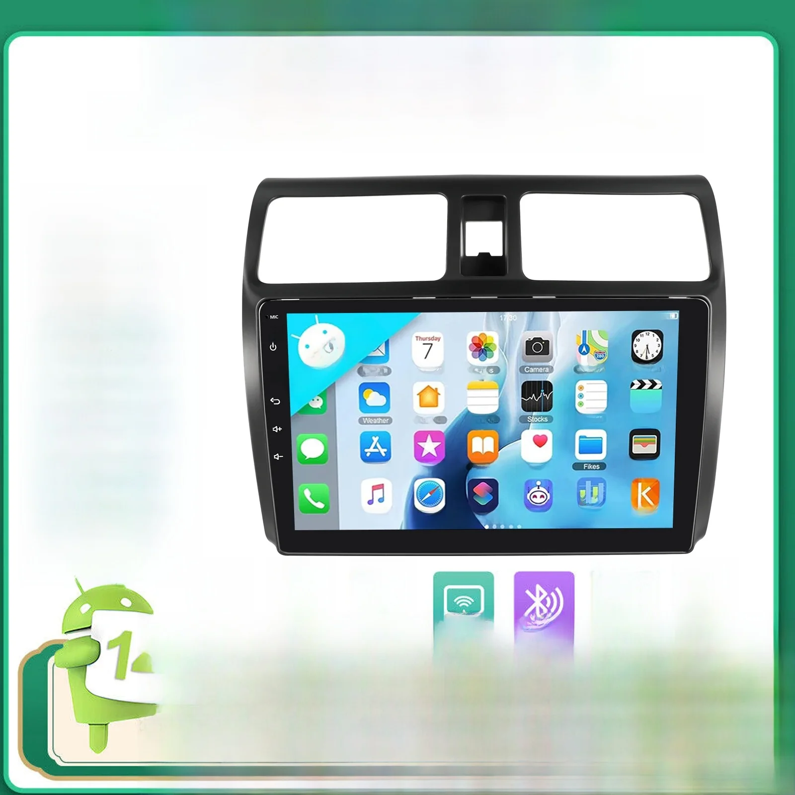 ESSGOO Voor Suzuki Swift 2003-2010 Android 14 10" IPS Touchscreen Autoradio Draadloze CarPlay Android Auto WIFI GPS Bluetooth FM Mirror Link Stuurwielbediening 4-Core Multimedia Videospeler - afbeelding 2