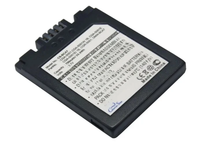Camera 700mAh Battery For Panasonic：Lumix DMC-FX1GC-R  Lumix DMC-FX1GC-S  Lumix DMC-FX5  Lumix DMC-FX5EG-A  Lumix DMC-FX5EG-S