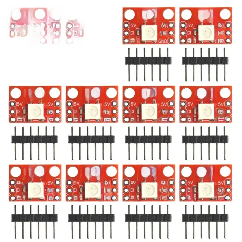 Module de dérivation LED RGB WS2812, 1 à 10 pièces, pour Kit de bricolage Arduino