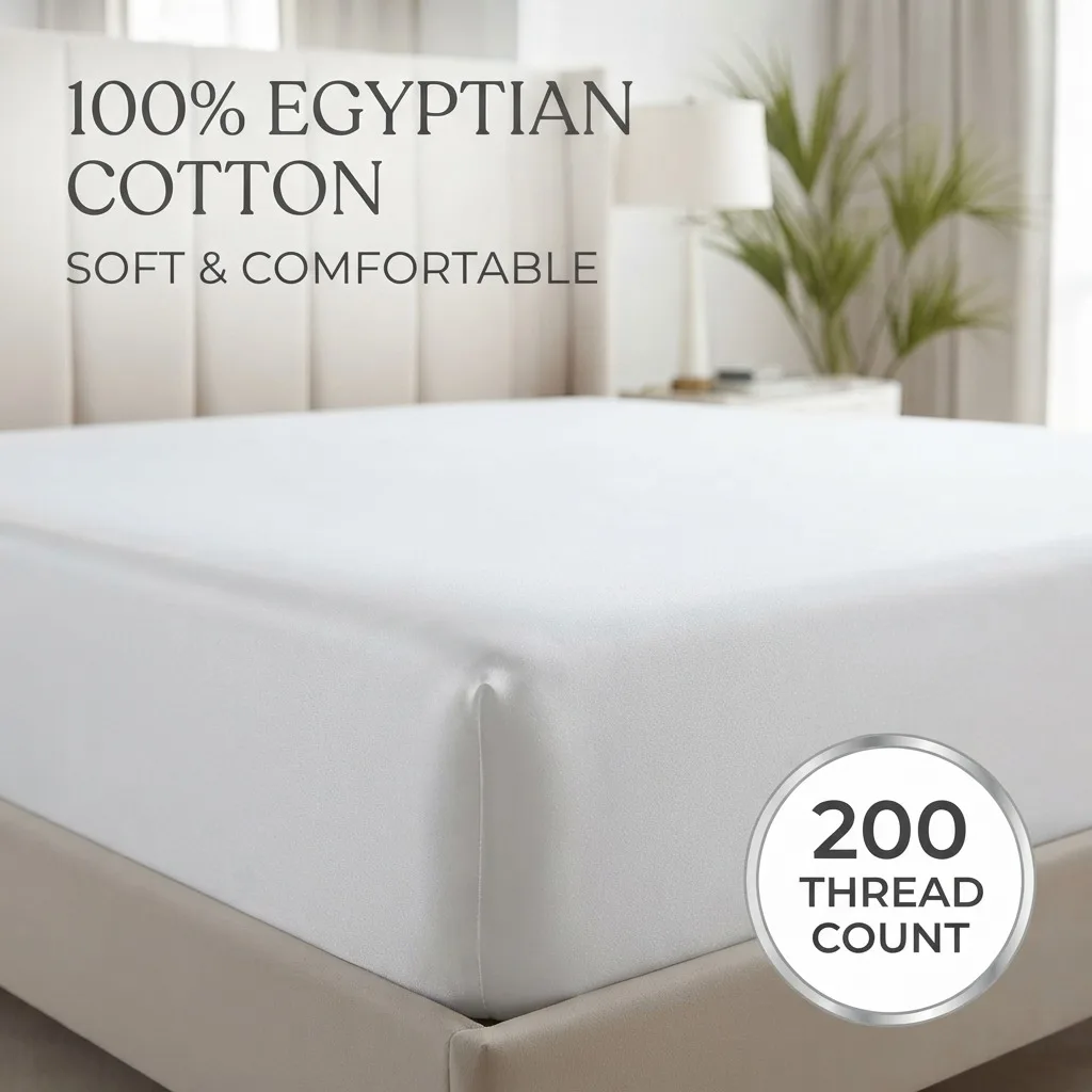 Luxury Egyptian Cotton Extra Deep Pocket Fitted Sheet