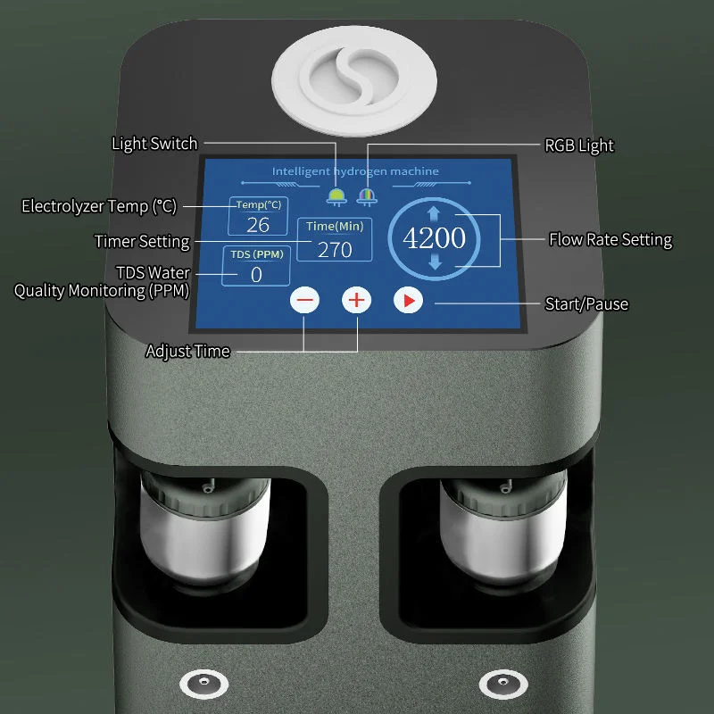 Bulk Sale 4200ml/min Domestic Hydrogen Inhalation Machine SPE PEM Tech Best 99.99% Purity H2 Inhaler Generator Factory Direct CE