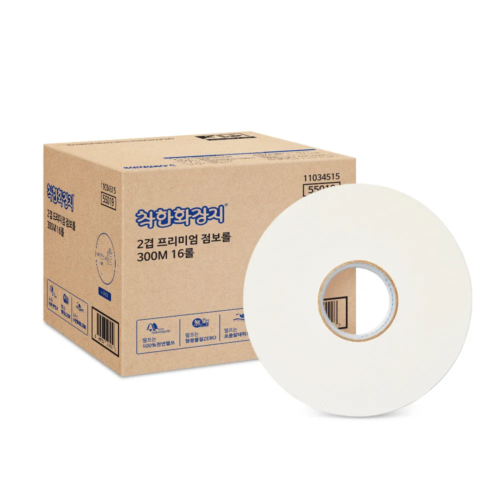 [Good toilet paper] 2 layers 100% natural pulp jumbo roll 300M 16 roll Jumbo Roll toilet paper