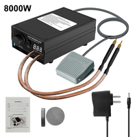 8000W Spot Welder High Power Handheld Spot Welding Machine Portable 1200A present Adjustable Welders for 18650 Battery