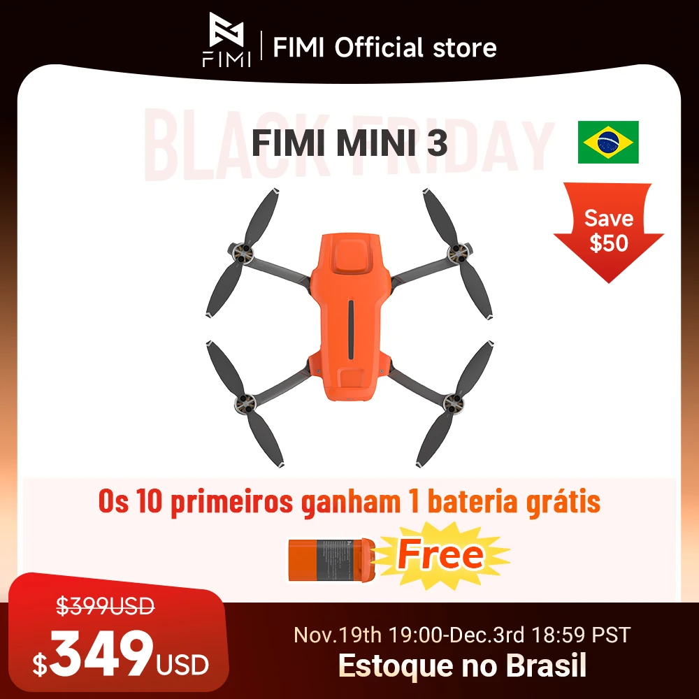 FIMI MINI 3 ใหม่Drone 4K 60fps 9Km 3 แกนGimbal 249G Ultralight AI Super Nightการออกแบบวิดีโอสมาร์ทติดตามMini Pro Drone