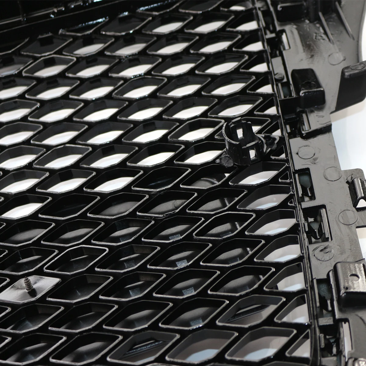 Glossy Black Car Front Bumper Grille For Audi A3 S3 8P 2008 2009 2010 2011 2012  RS3 Style Honeycomb Racing Grilles Cover