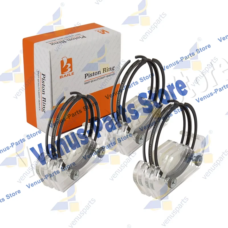 3TNE68 Overhaul Rebuild Kit for Yanmar 3D68E 3TNE68C Piston Rings Cylinder Liner Engine Parts STD 119265-22940 68*1.6HK+1.5+3mm