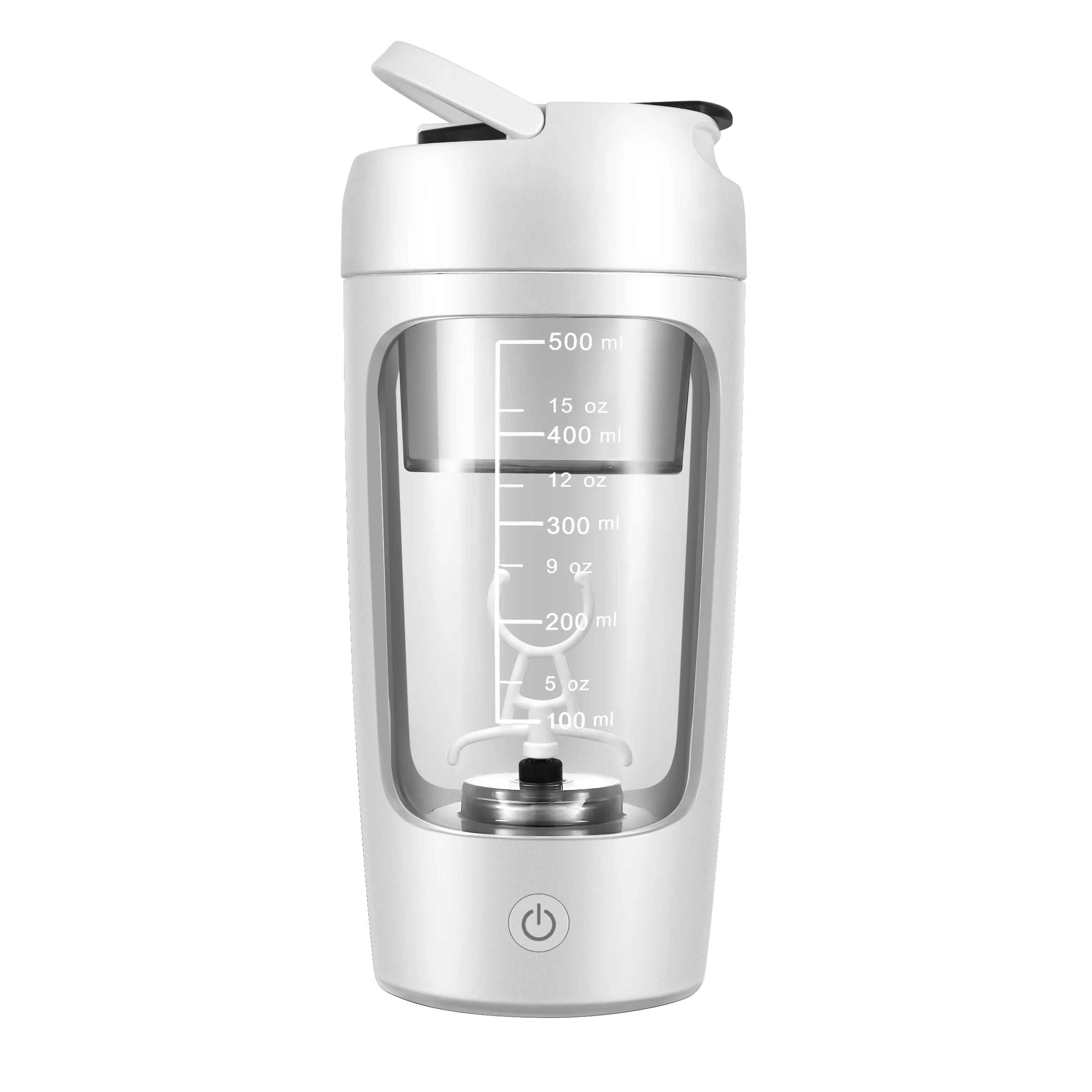 Baby auto Shaker 3rd generation wireless electric tumbler 650ml White