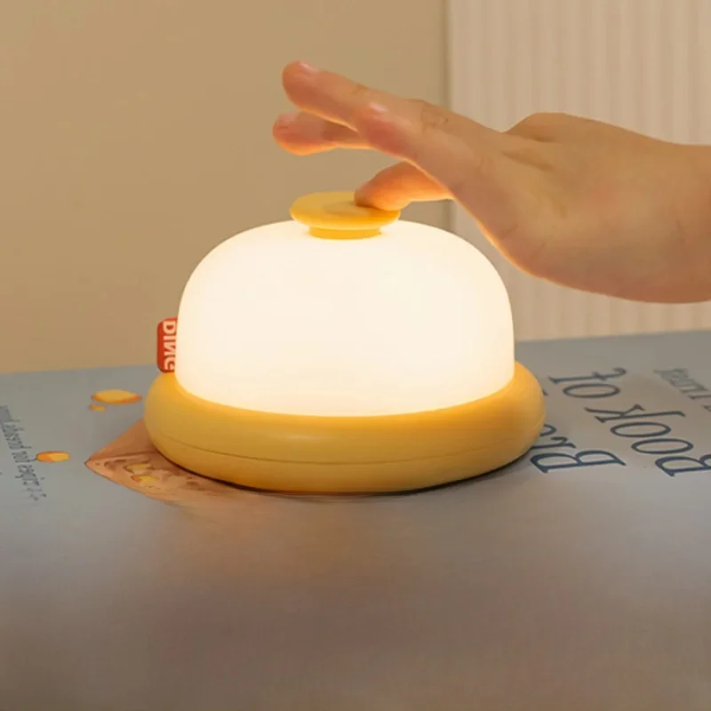 Kawaii Night Light Cute Desktop Decorative Lamp Baby Night Light Portable Night Lamp USB Rechargeable Children's Birthday Gift