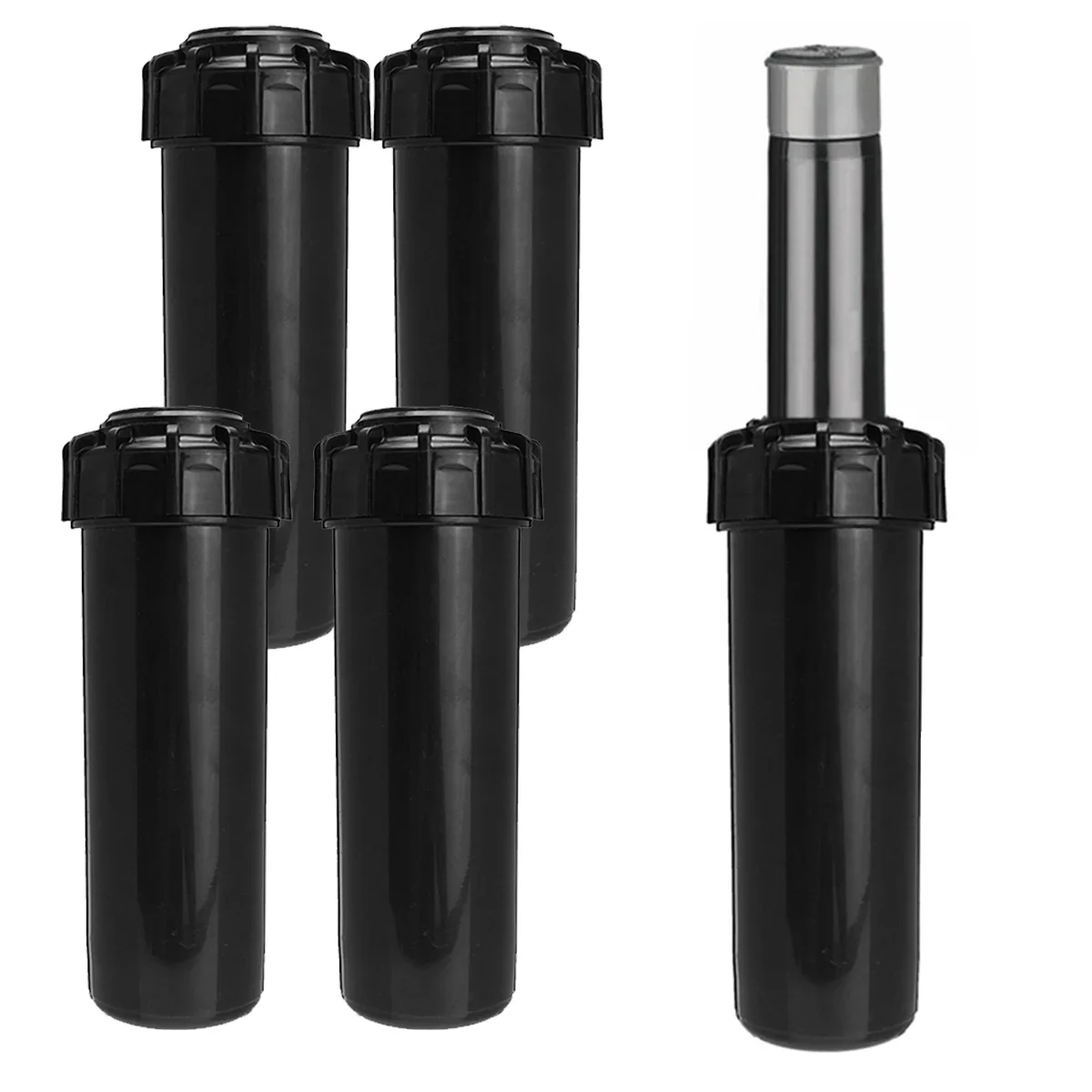Sprinkler emergente, bocal rotativo, alcance 6.9 - 15.6 metros. 3/4 rosca feminina. Pacote de 5