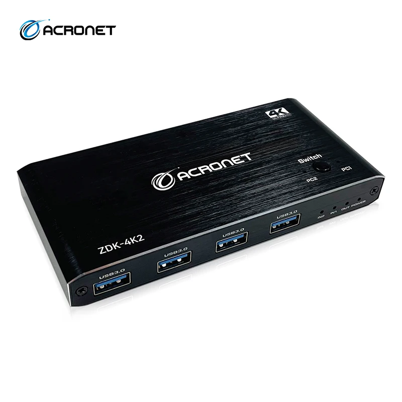 ACRONET 2:1 4K HDMI2.0 KVM Switch, ZDK-4K2