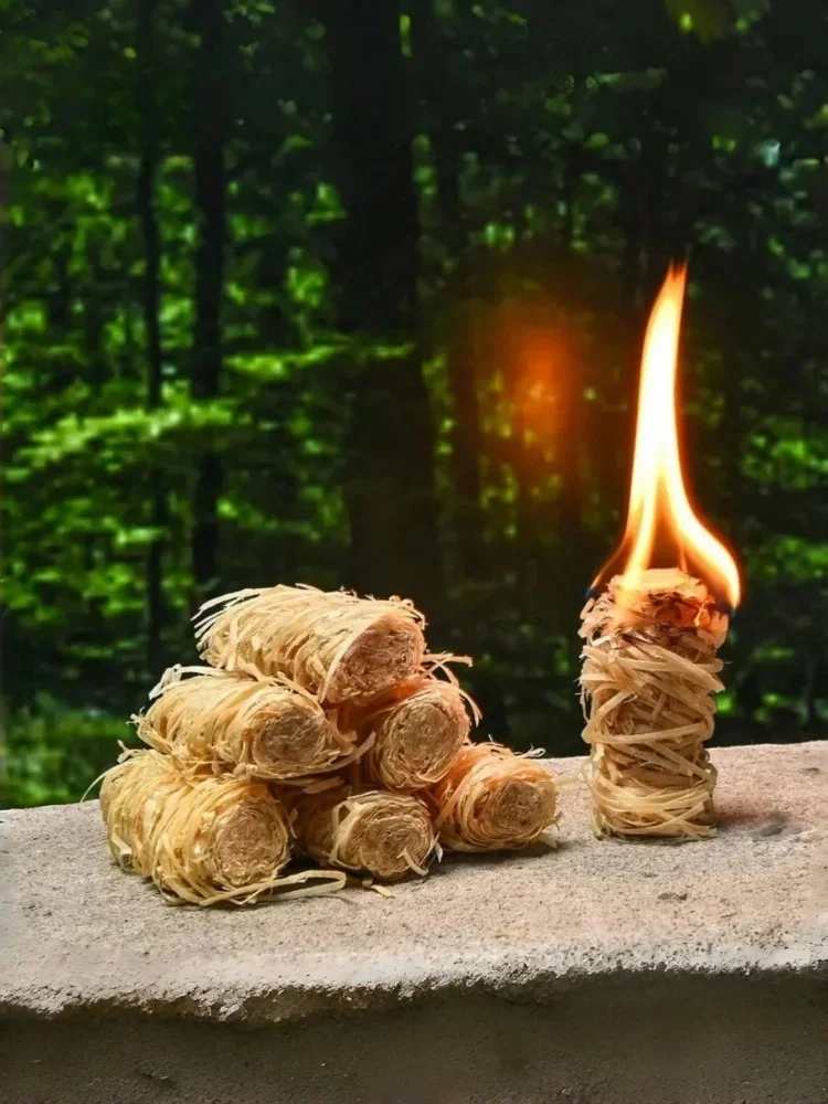 Démarreurs à charbon de bois 2 à 100 pièces – Inodore, cheminée pour barbecue, poêle à bois et camping. Essentiel pour la cuisine, les voyages en plein air et la cuisine