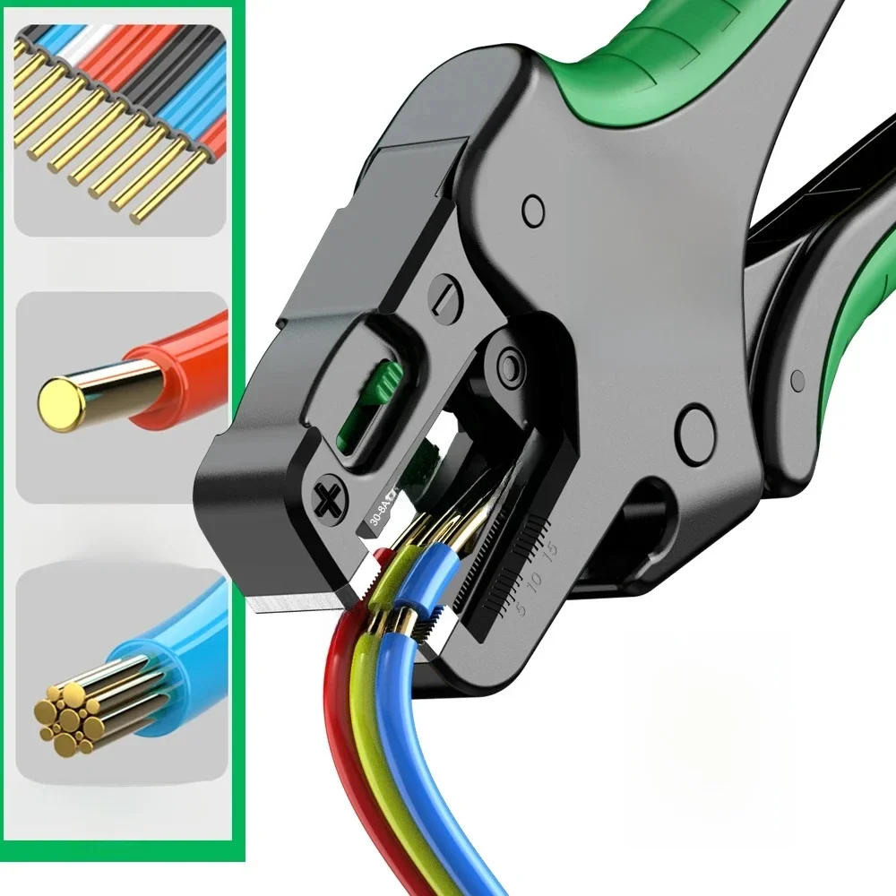 LAOA Multifunctionele snelle volautomatische draadstriptang Kabelsnijtang Verstelbare elektricientang - afbeelding 2