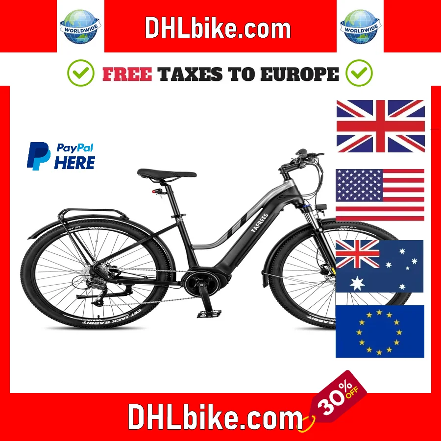 

FAFREES FM8 Electric Bike 27.5 inch 250W Mid-drive Motor 25km Max