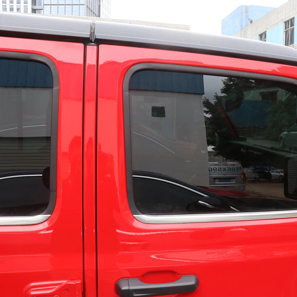 SXMA JL1090 Window Trim 4 door Stainless Steel forJeep JL forWrangler 2018+, Direct Sticker Window Decor Accessories Decoration