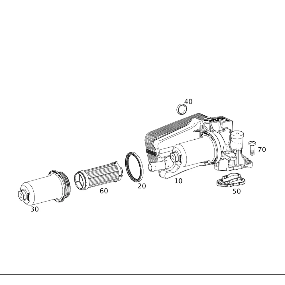 Engine Oil Cooler Assembly w/ Filter For Mercedes Benz A220 CLA250 CLA35 CLA450 GLA250 GLA45 AMG A 2465010101 501 2463772300 495