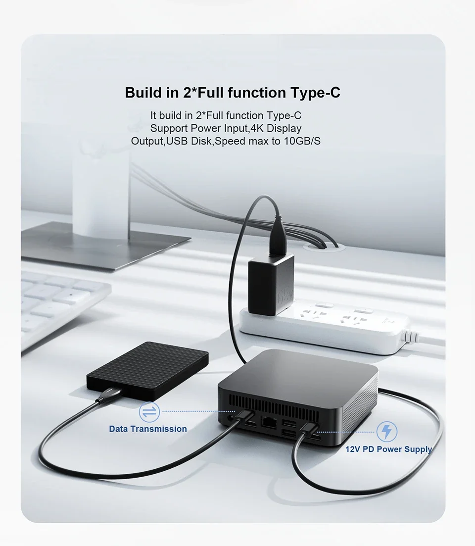 Intel Mini Host Intel I9 Mini Pc Windows 11 16GB RAM 1/2TB SSD Intel Core I9 8950HK Intel Core I3 6100U Mini Pc Computer Intel UHD Graphics Portable PC Mini WiFi 6 BT5.2 Mini Pc 3-Screen Display 4K HD Desktop