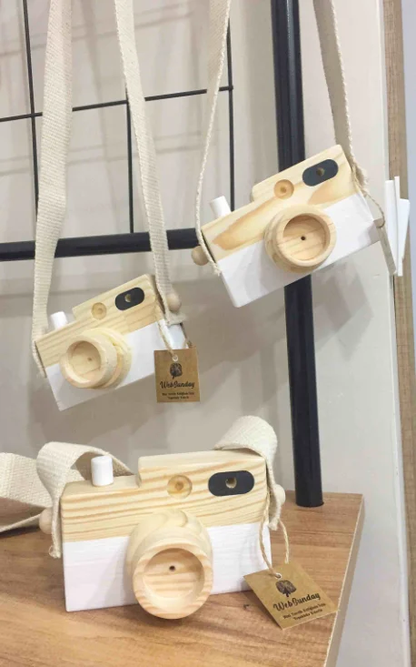 Tự Nhiên Cho Bé Đồ Chơi Mini Treo Gỗ Camera Chụp Ảnh Đồ Chơi Cho Trẻ Theo Phương Pháp Montessori Bé Trang Trí Phòng Trẻ Em Tặng Quà Tặng