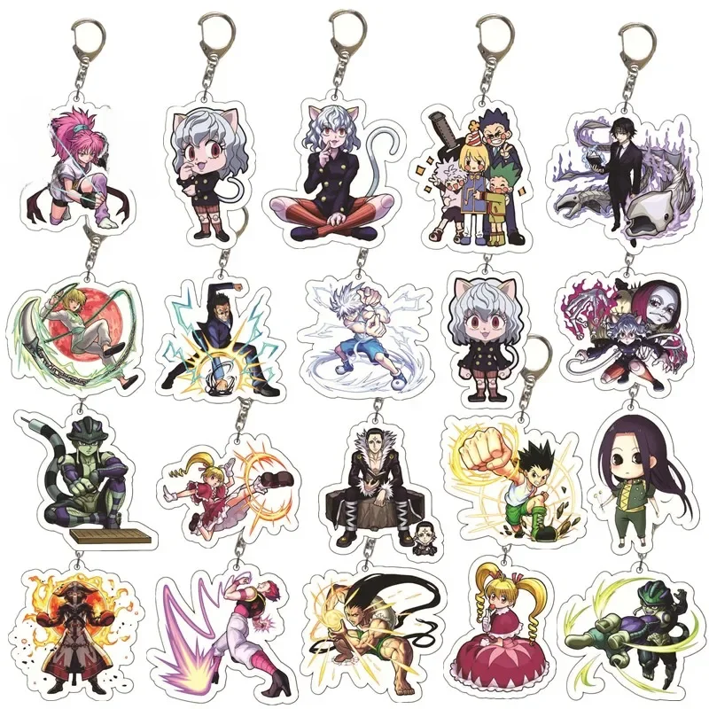 Anime Hunter × Hunter GON · FREECSS Killua Zoldyck Hisoka Kurapika Cosplay Costume clé pendentif accessoires acrylique porte-clés