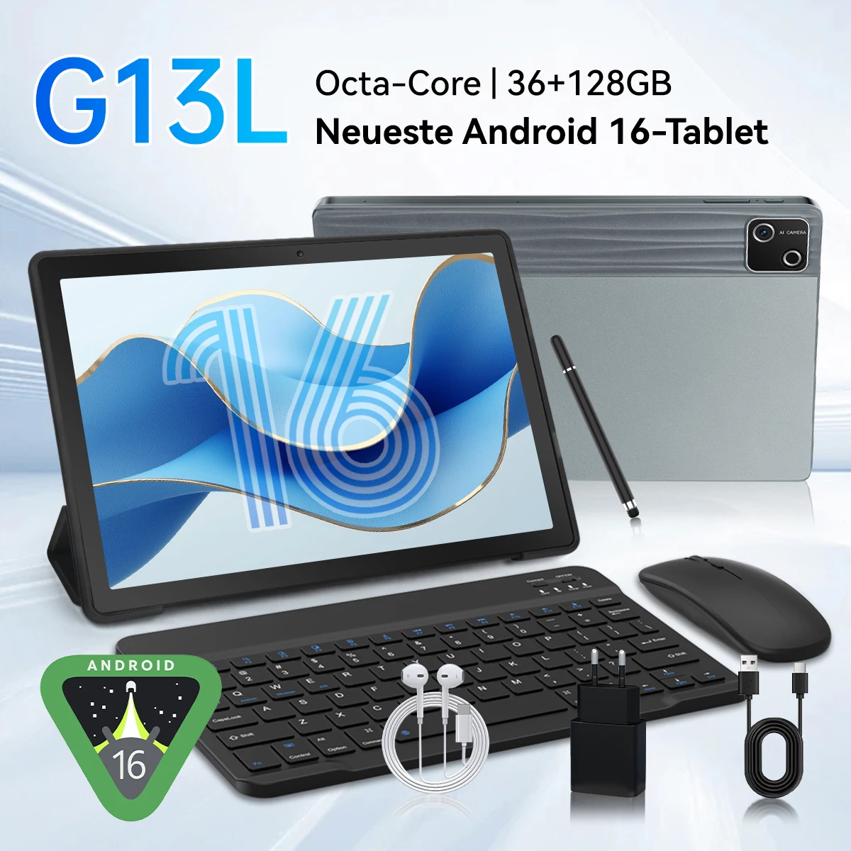 Vr Headset Pc - G13L Grigio Tablet PC Android 16